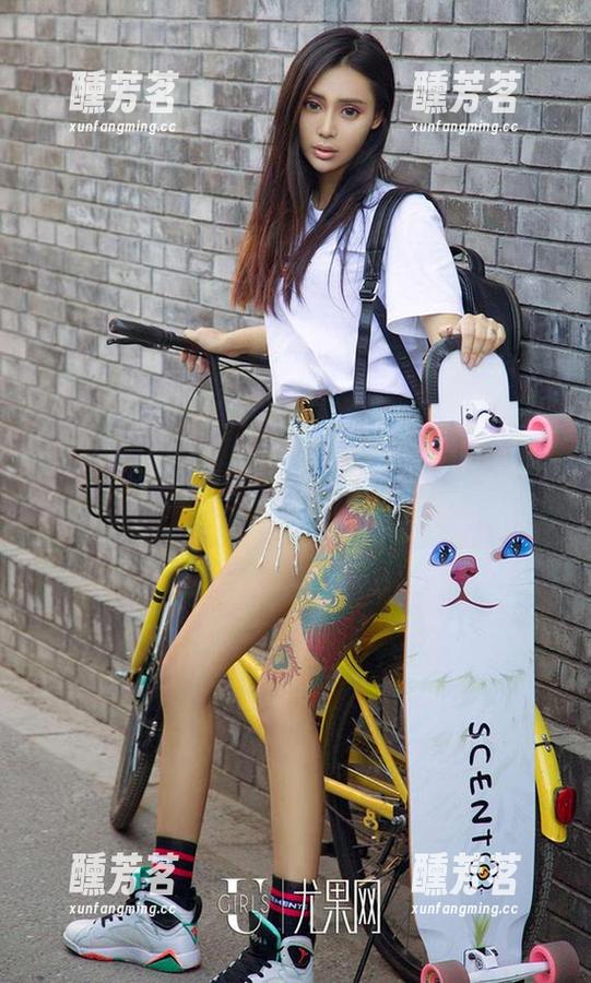 尤果网 - 奶油和她的JK全套原图，简直是夏天冰淇淋般的清爽！